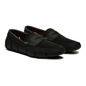 New SWIMS Men's Penny Loafers Black Slip-On Water Boat Shoes - Size 8 NIB